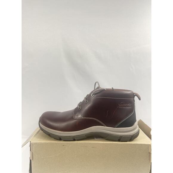 Clarks Boots Mens Size 9 Brown Leather Walpath Chukka Waterproof New Box main image 11